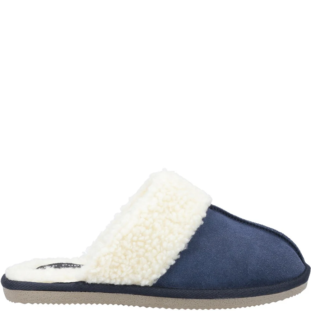 Navy Arianna Mule Slippers - Image 4