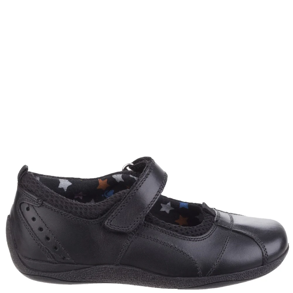 Black Cindy Junior School Shoes - Image 5