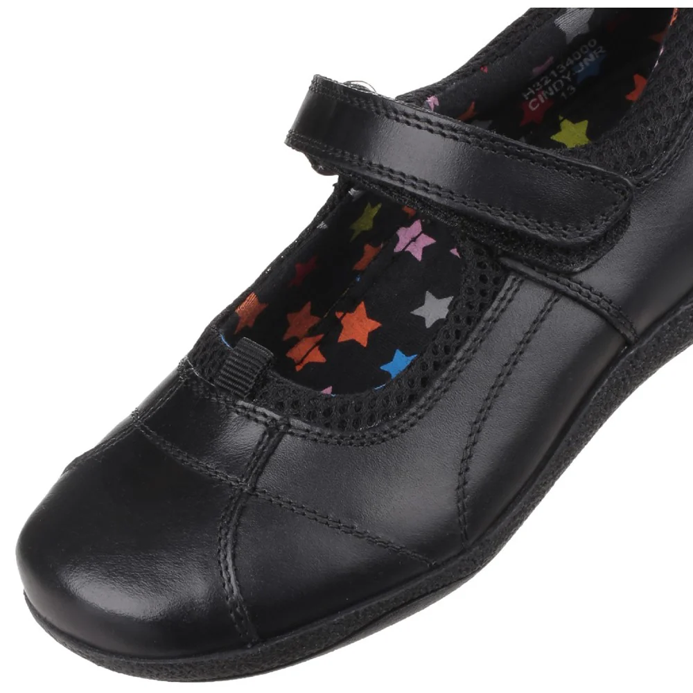 Black Cindy Senior School Shoes - Image 7