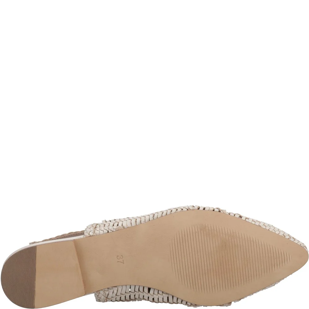 Cream Dalia Woven Slingback Ballerinas - Image 3
