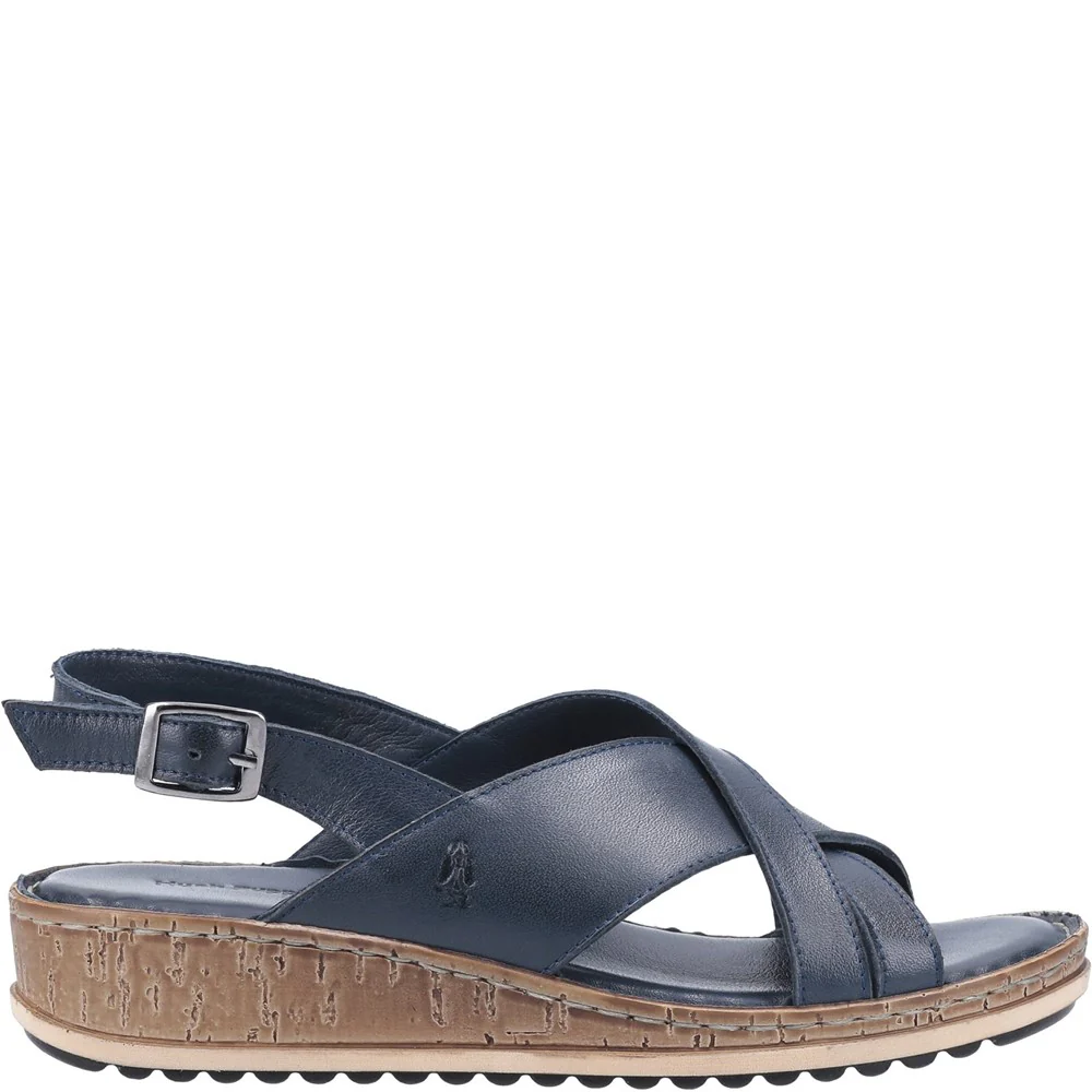 Navy Elena Crossover Wedges - Image 4