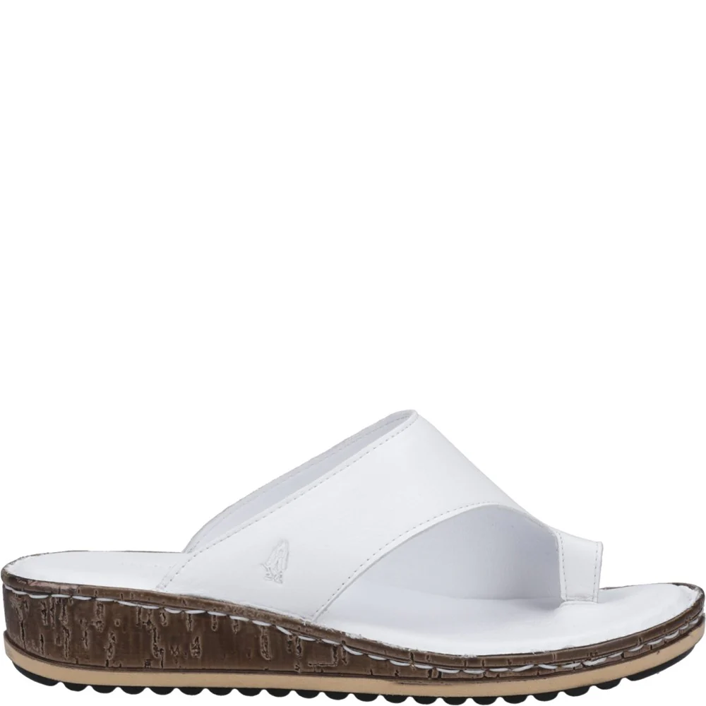 White Elissa Toepost Sandals - Image 5