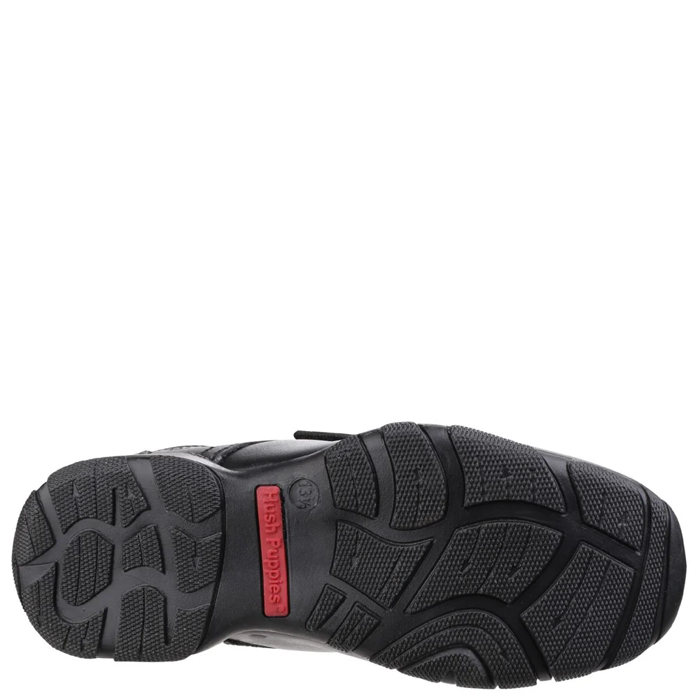 Black Freddy Single Fit Junior School Shoes - Image 4