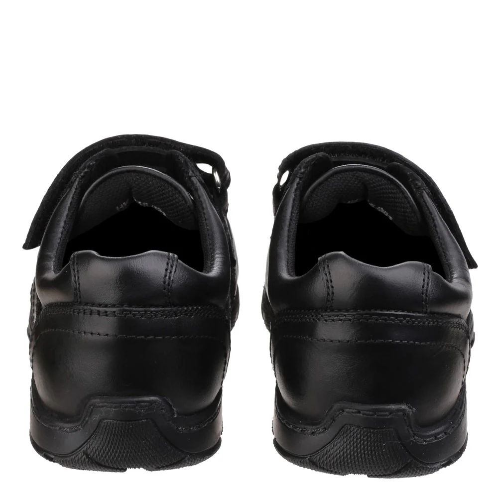 Black Freddy Single Fit Junior School Shoes - Image 8