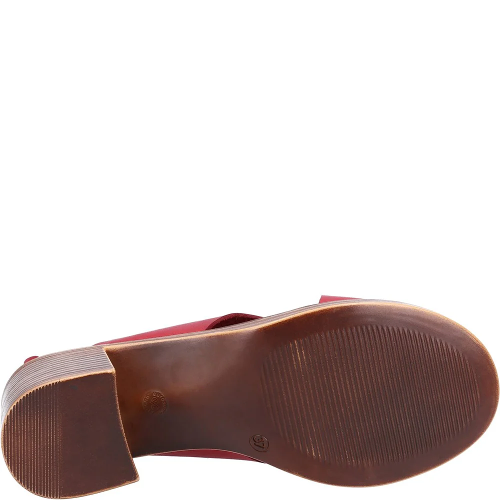 Red Gabrielle Heeled Sandals - Image 3