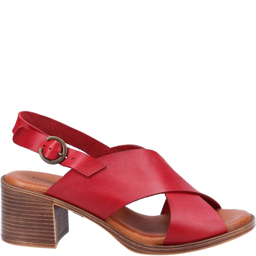 Red Gabrielle Heeled Sandals - Image 4