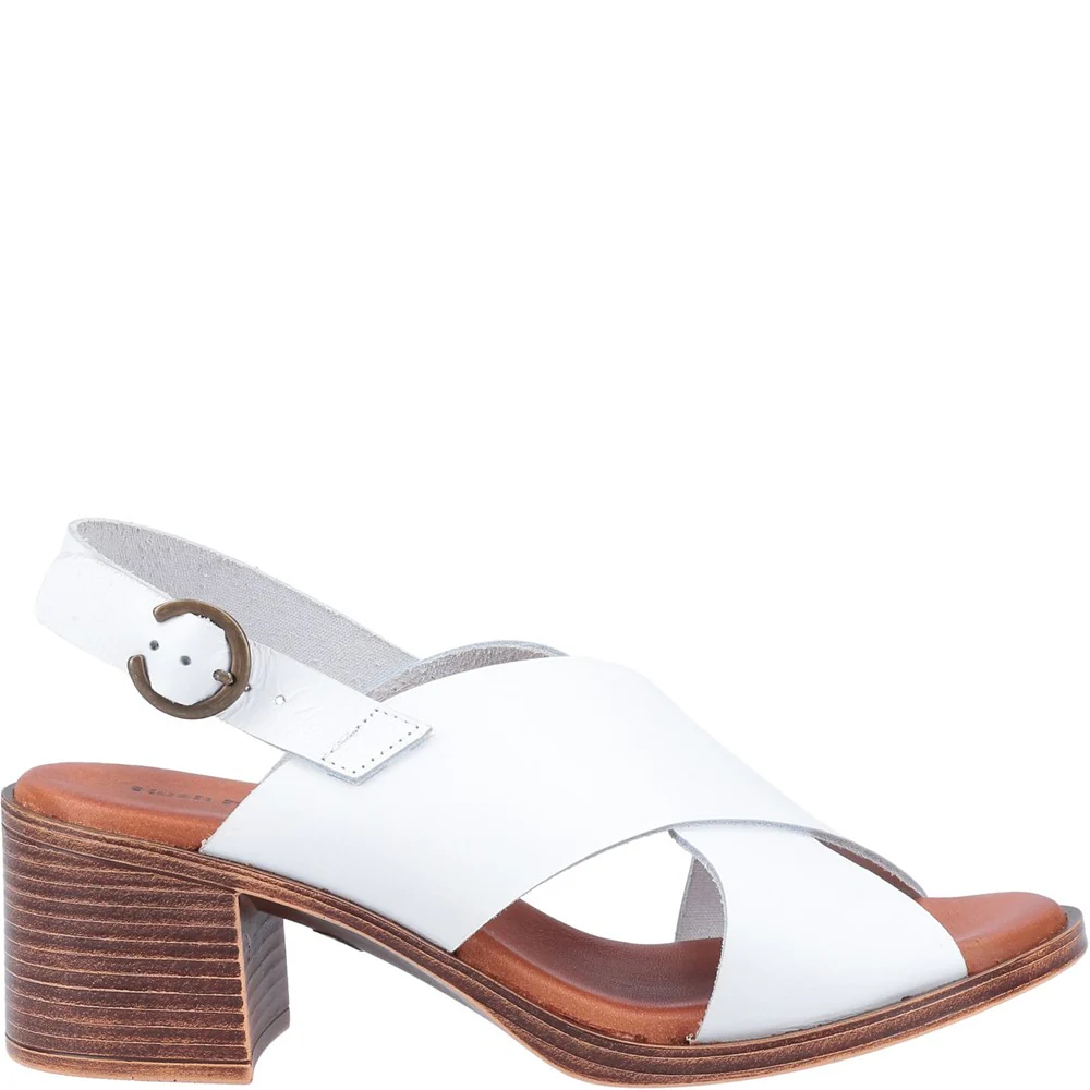 White Gabrielle Heeled Sandals - Image 4