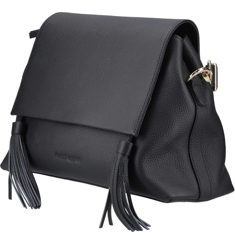 Black Jessie Leather Handbag - Image 3