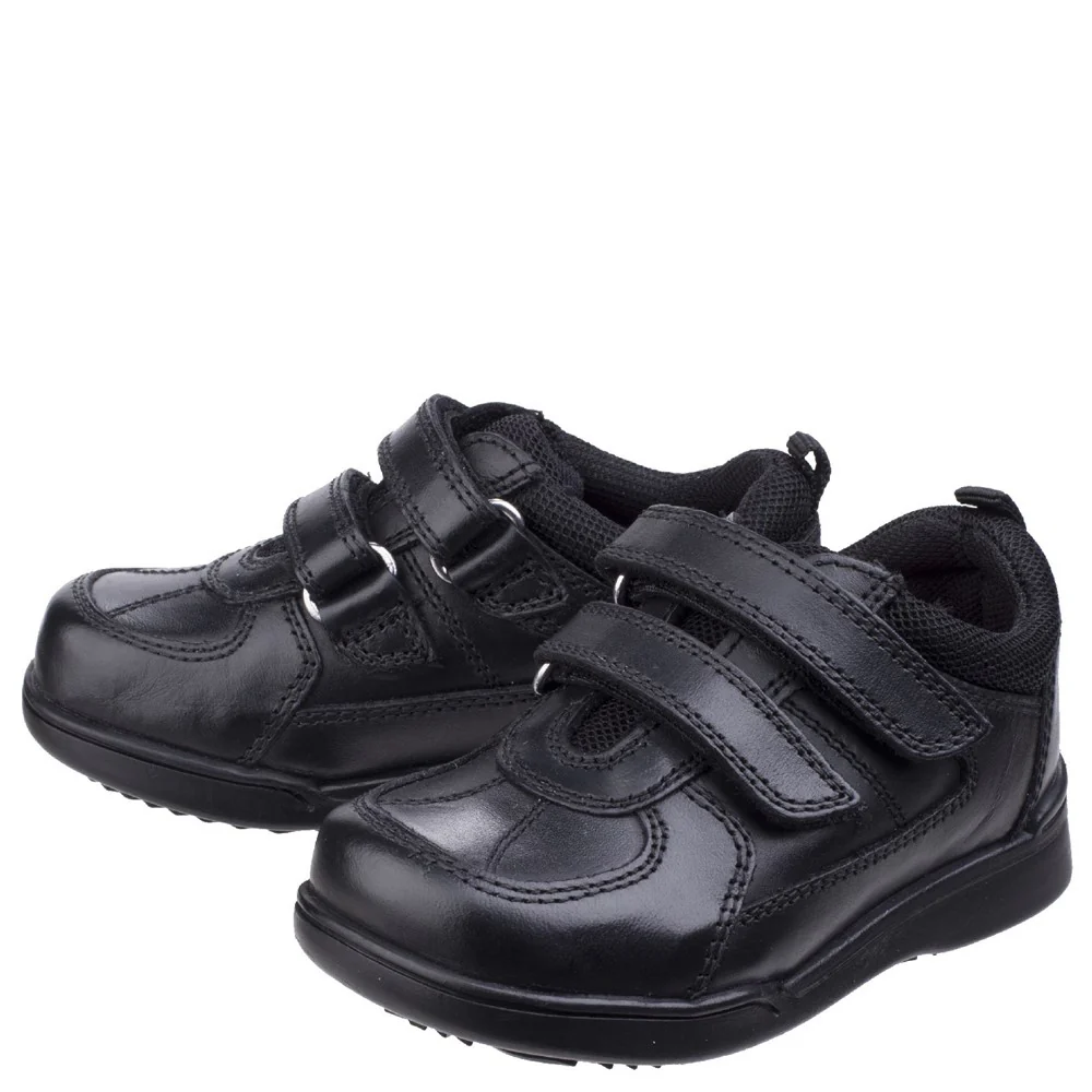 Black Liam Infant School Shoes - Image 5