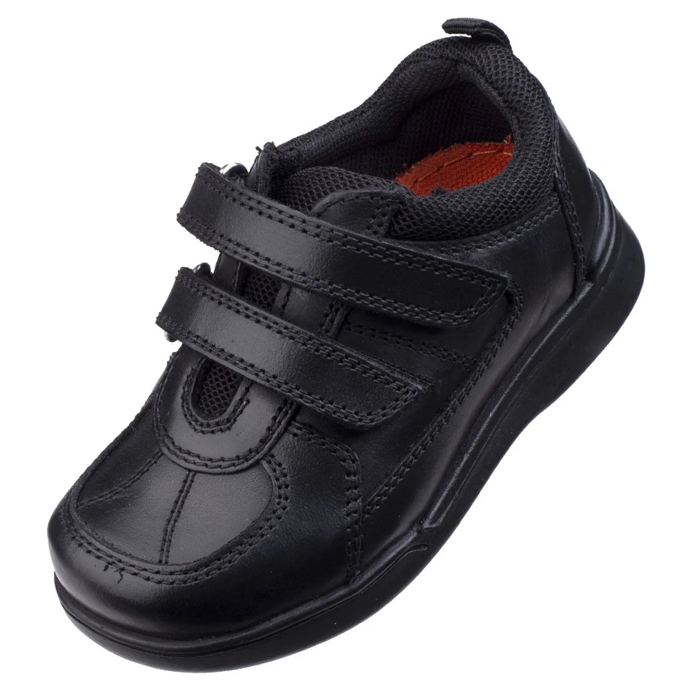 Black Liam Infant School Shoes - Image 6