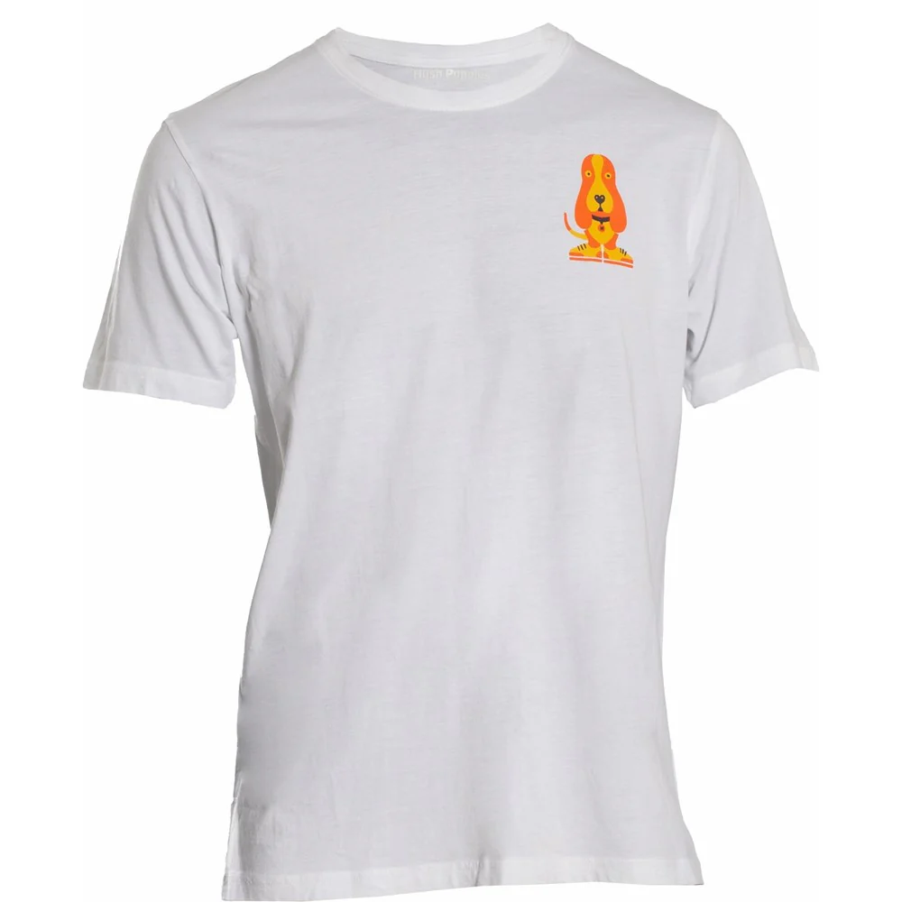 White Modern Basset Mens T-Shirt - Image 4