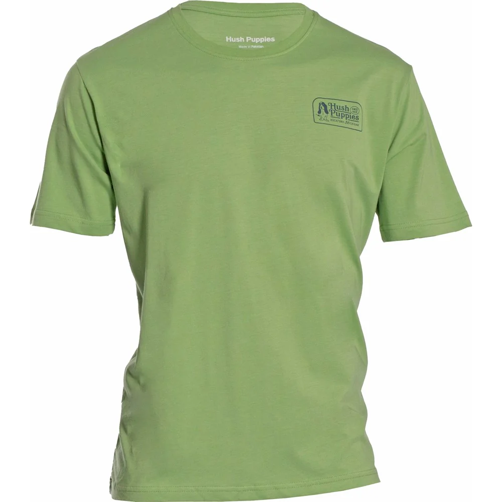 Green Retro Basset Mens T-Shirt - Image 4