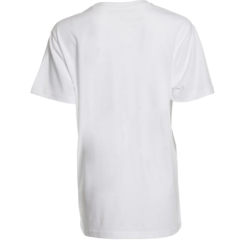 White Retro Script Mens T-Shirt - Image 3